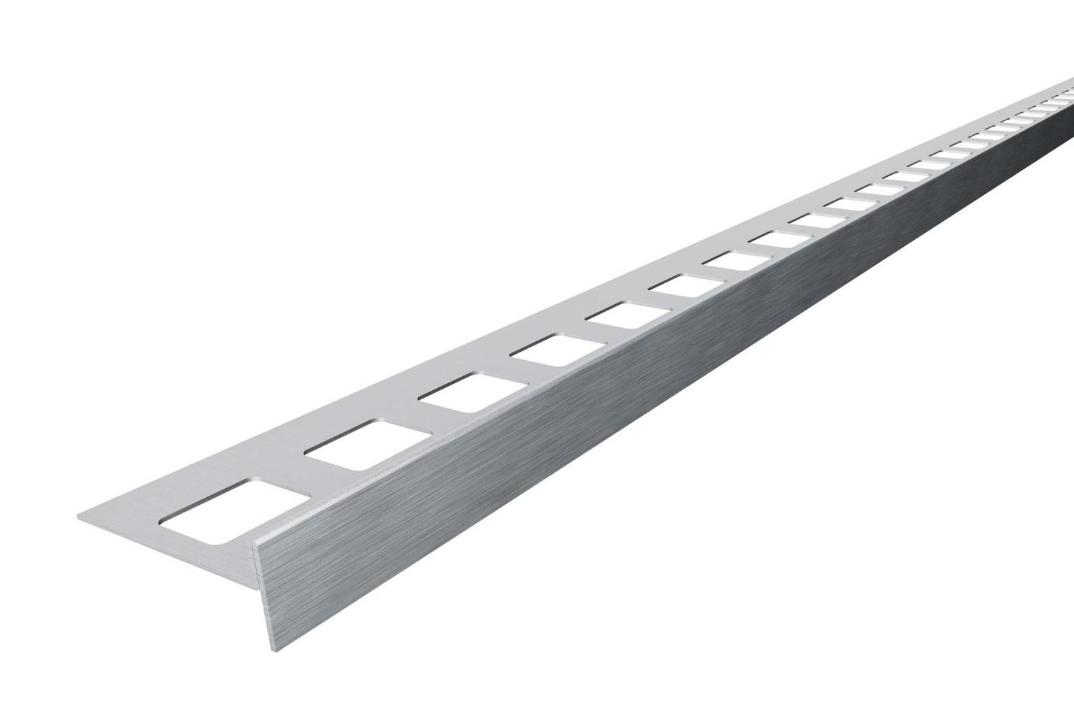 Gefällekeil für Dusche Dural Edelstahl Feinschliff Gefälleschiene Gefälleprofil links