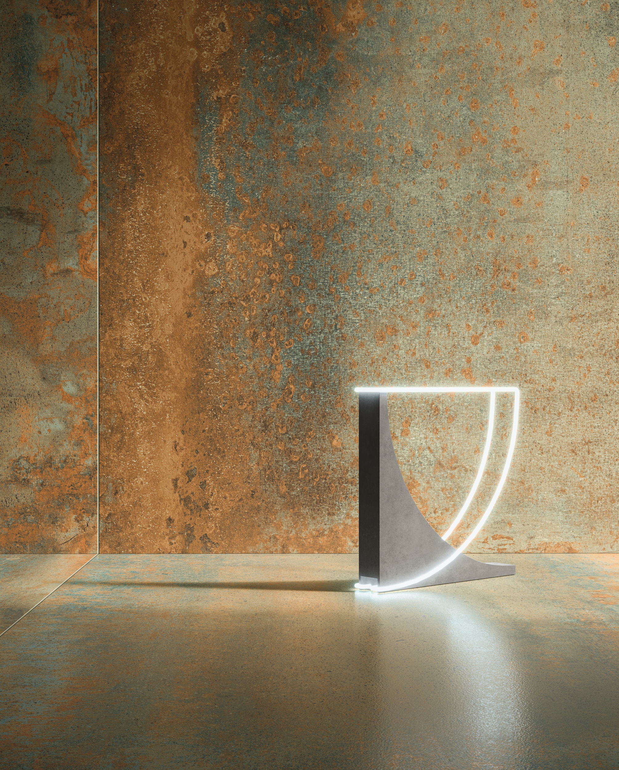 Fliese Metalloptik Serenissima Costruire Metallo Verde Bodenfliesen Wandfliesen Grünspan-Kupfer Rost