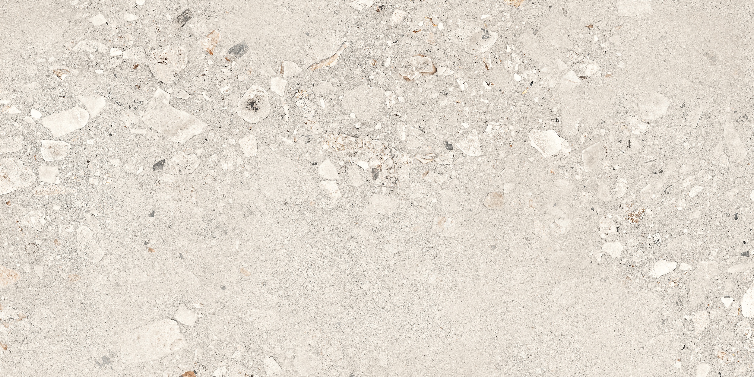 60x120 cm Fliese Terrazzo-Optik Logico Cosmo Pearl Sant Agostino hellgrau