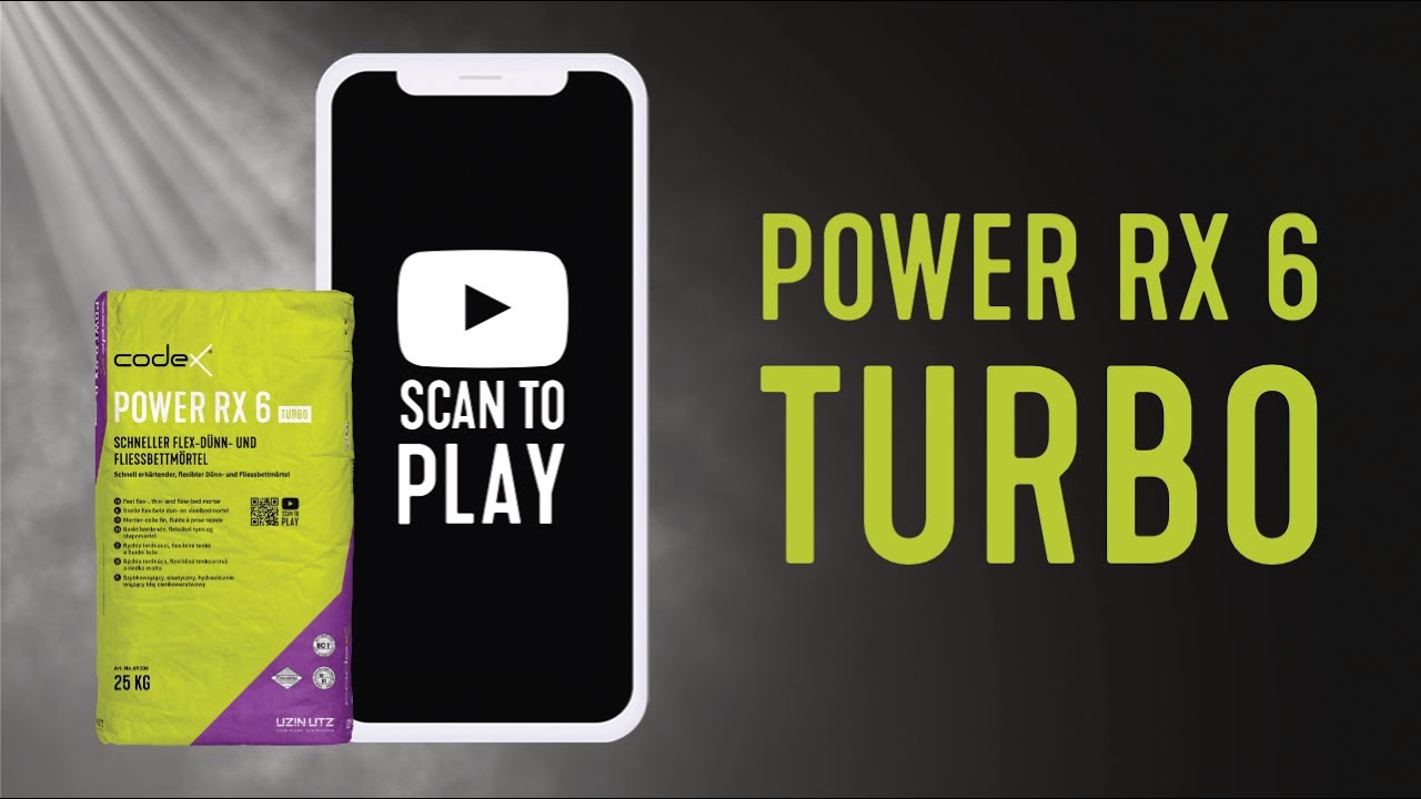 Fliesenkleber Schnellkleber "Codex Power RX 6 Turbo" schnell trocknend 25 kg