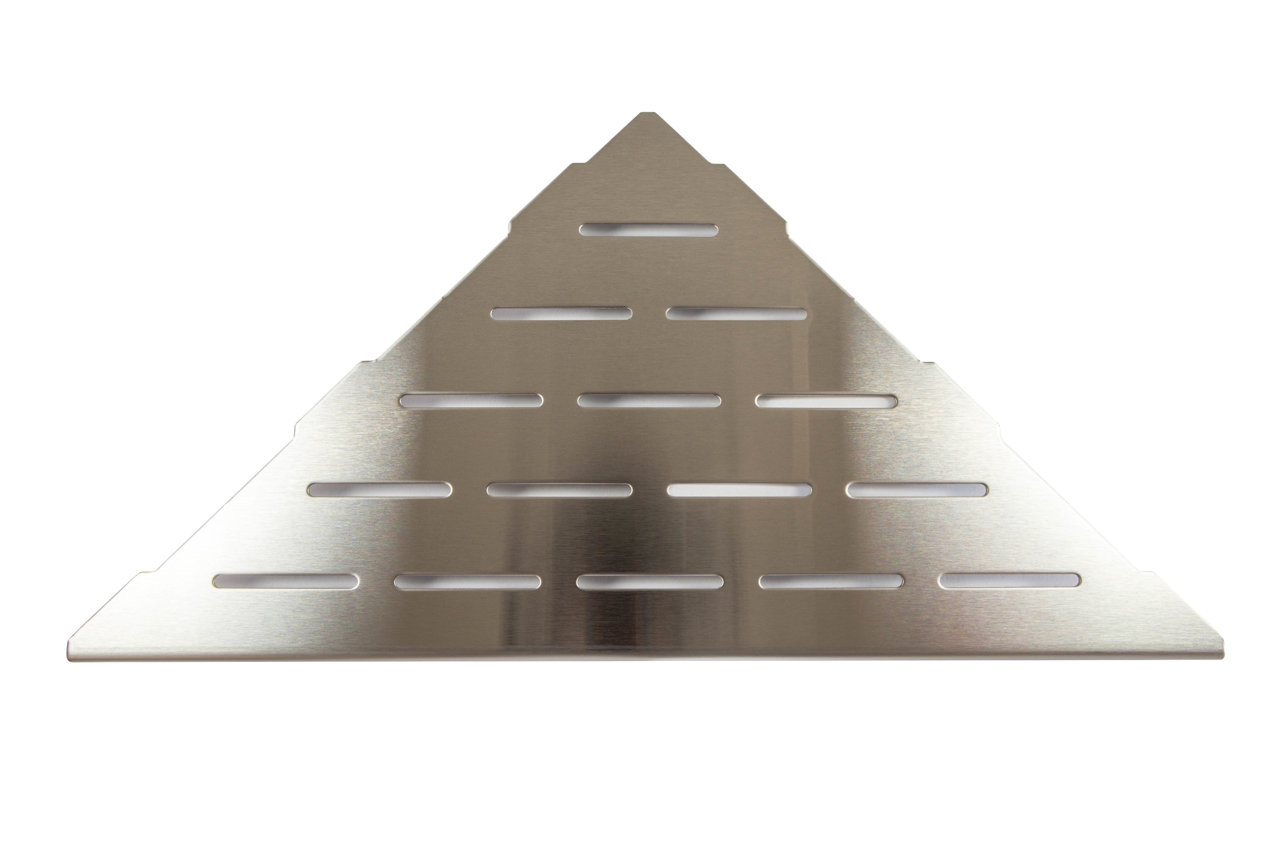 Fliesenprofi Duschablage Dreieck Edelstahl silber Eckregal für Fliesenfugen