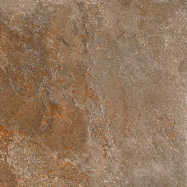 Fliese Steinoptik rustikal orange rot "Bor Oxido" rektifiziert