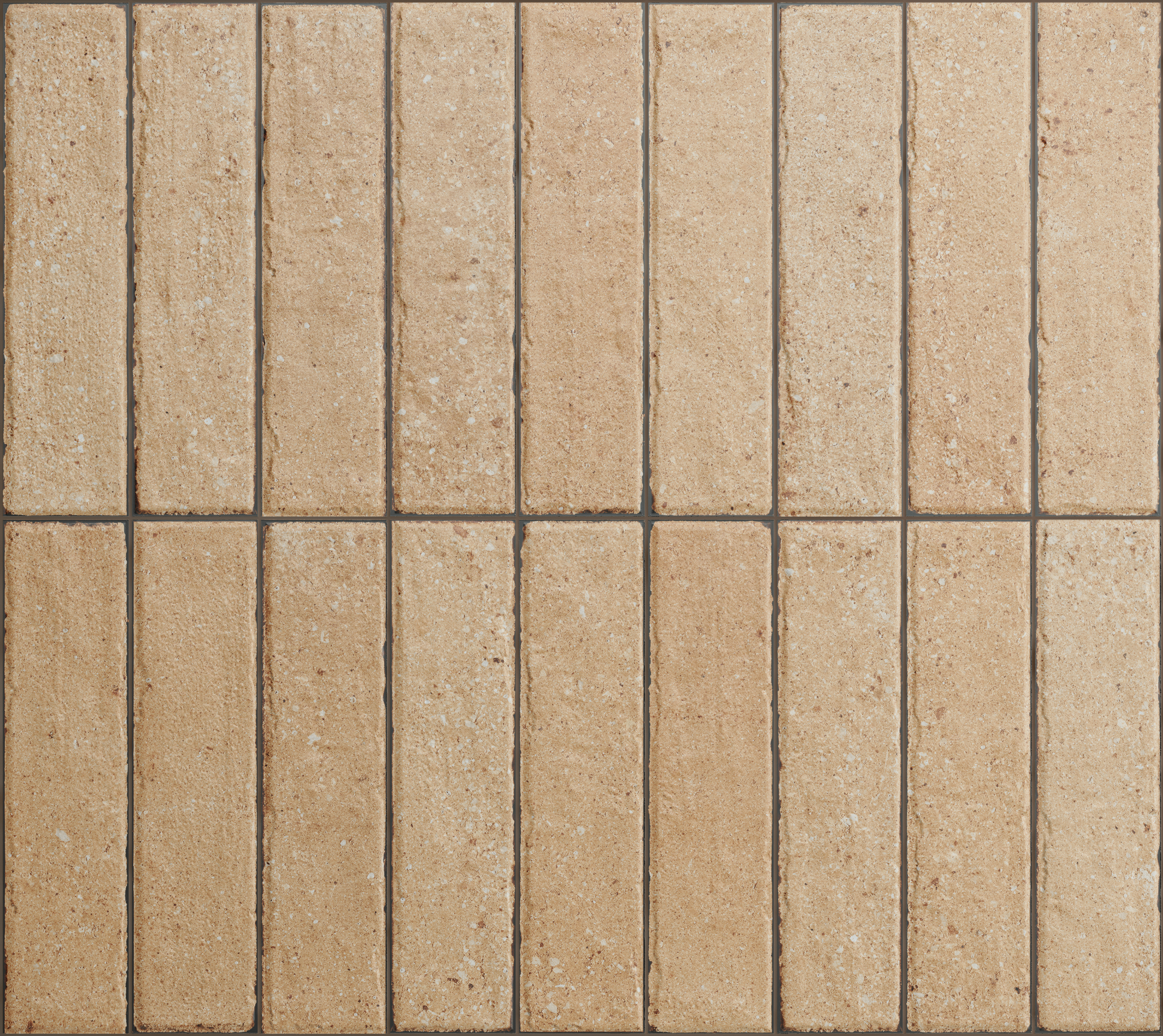 Fliese unregelmäßige Oberfläche 5x20 cm "Tetris Block Sand" beige matt