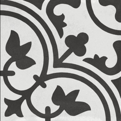 Fliese Patchwork Dekor Zementoptik schwarz Contrasti Antracite Decoro Mix Ragno by Marazzi