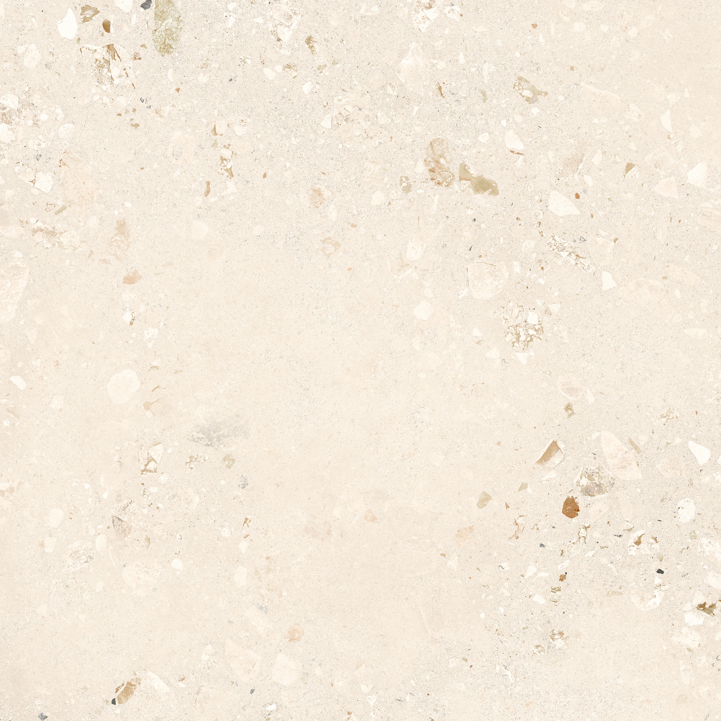 90x90 cm Fliese Terrazzo-Optik Logico Cosmo Light Sant Agostino creme elfenbein