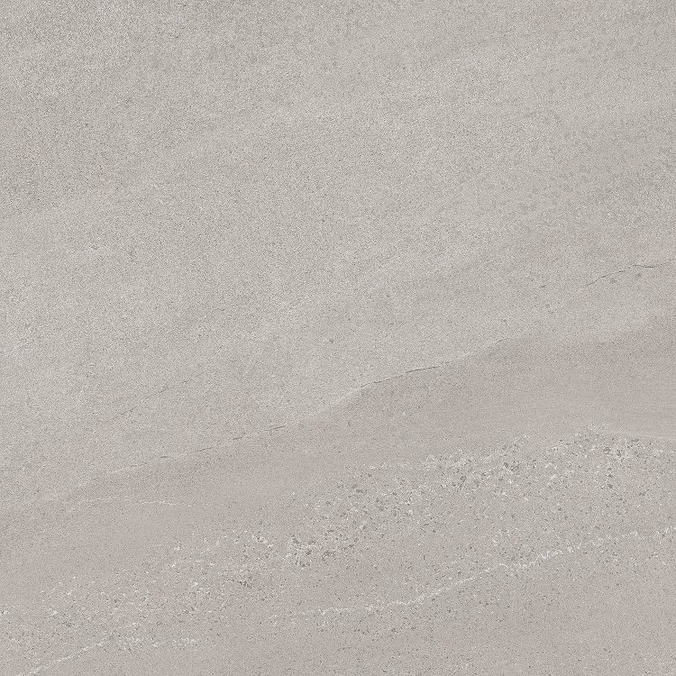 Fliese Sandstein-Optik hellgrau 100 x 100 cm "Eddystone Perla" Feinsteinzeug rektifiziert