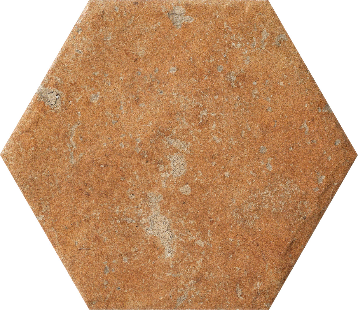 Hexagon Fliese Terracotta-Steinoptik 15,8x18,3 cm "Cotto del Campiano Dorato" CIR (Farbmischung nach Zufall)