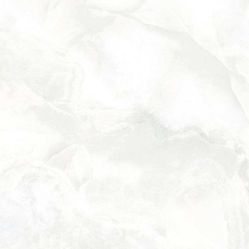 Fliese Achat-Optik weiß marmoriert glänzend poliert "Onix White" rektifiziert