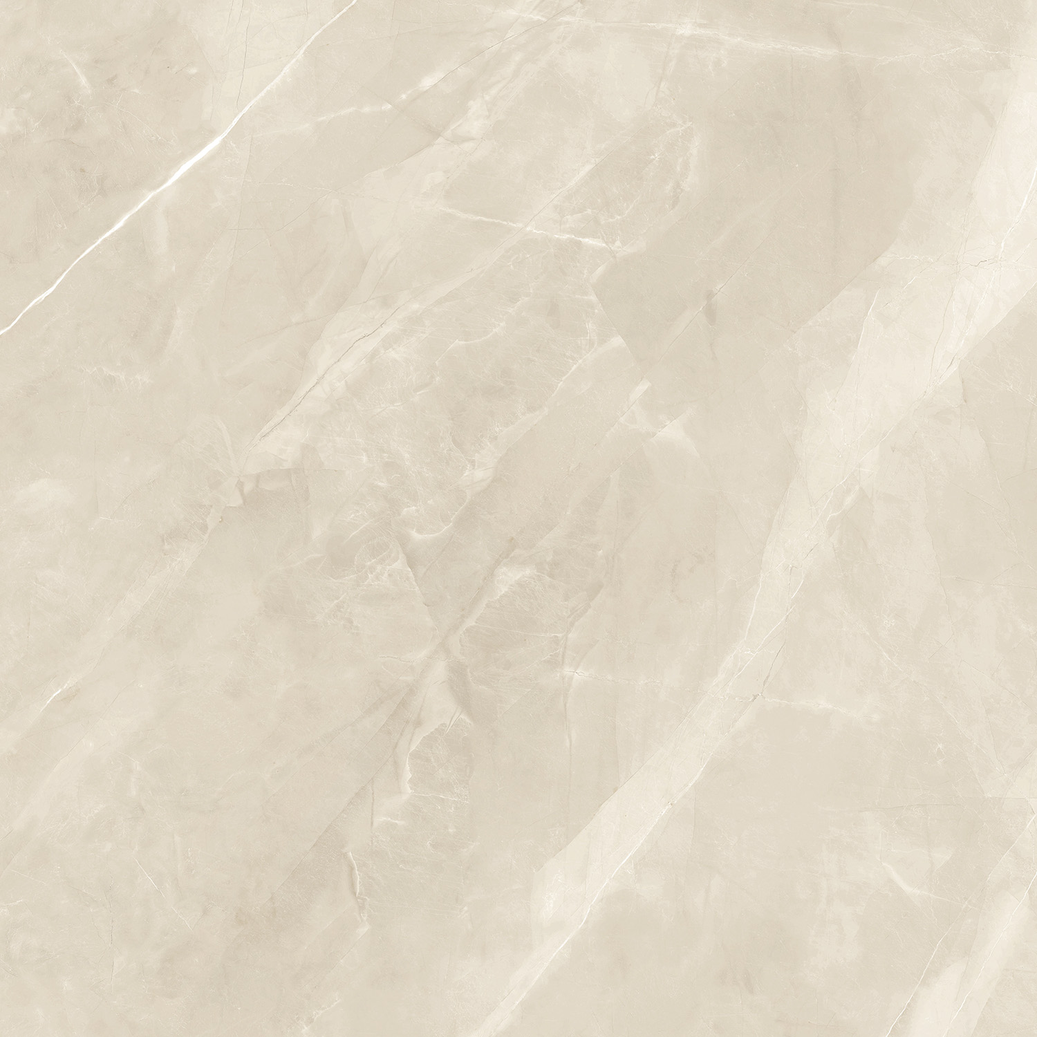 Fliese Steinoptik beige poliert "Magda Marfil" Feinsteinzeug rektifiziert