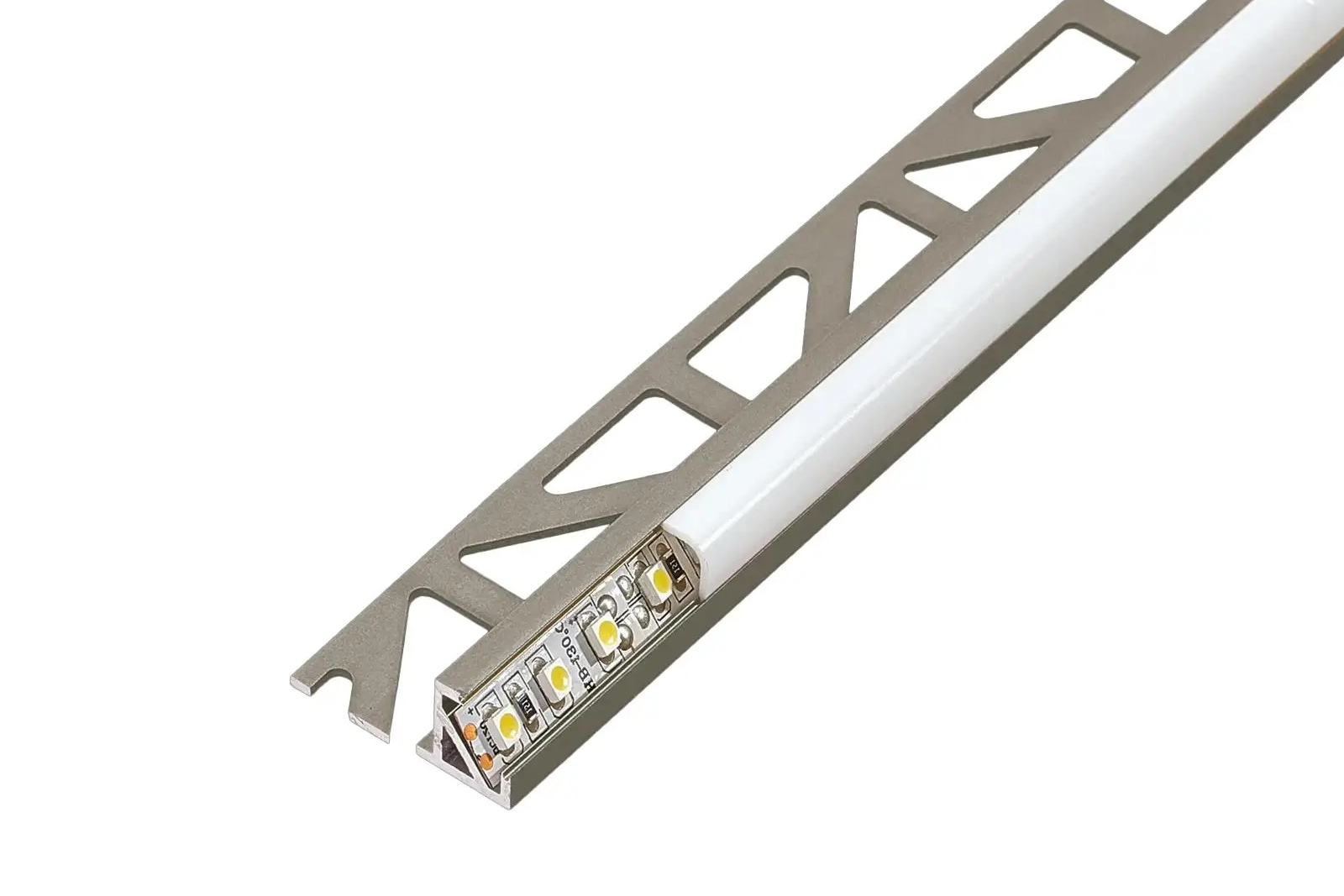 Dural LED-Eckprofil SQLAE Squareline-LED Kantenprofil LED-Profil titan eloxiert