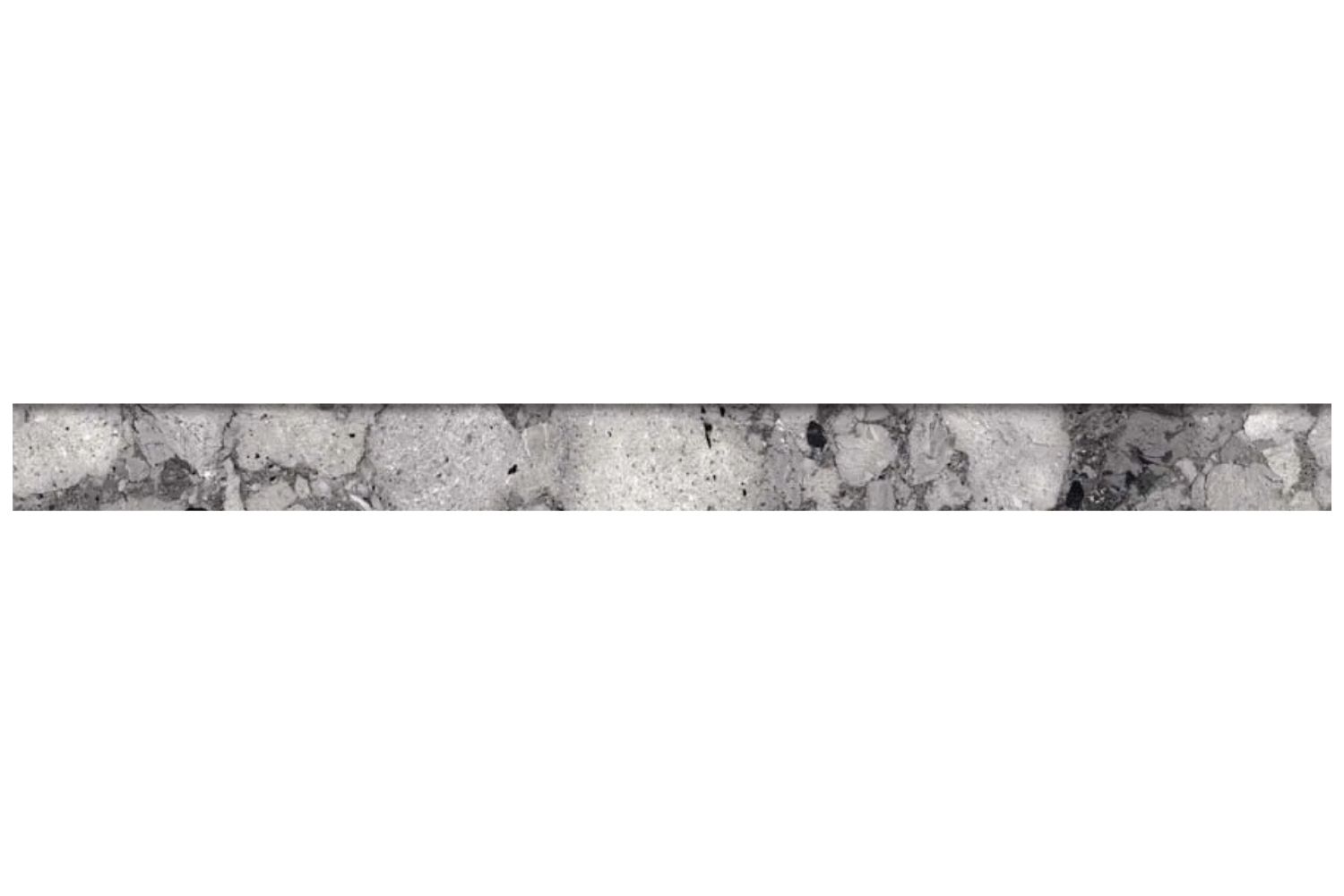 Fliesensockel Terrazzo-Steinoptik 7,3x90 cm "Veni Grey" grau matt