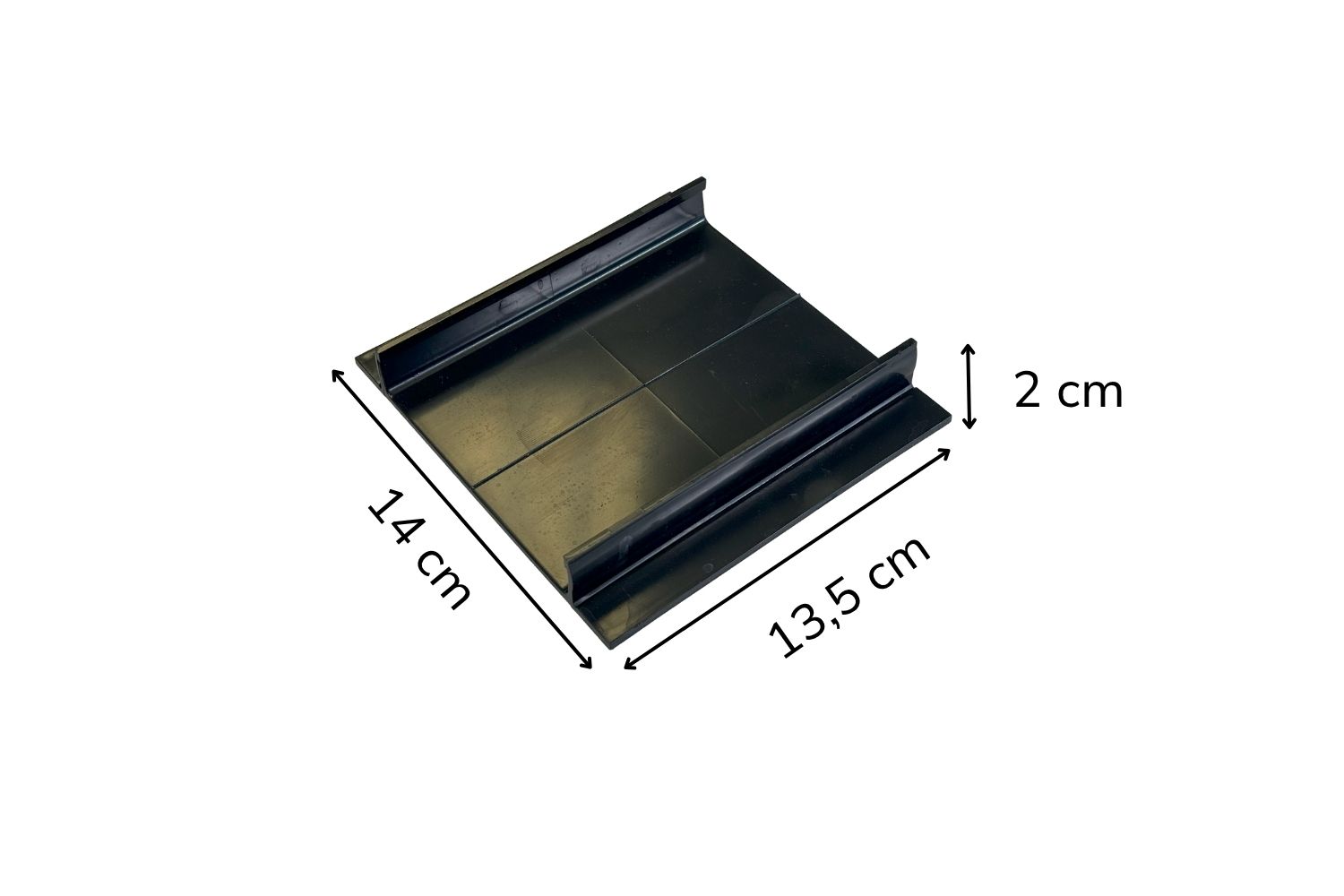 Verbindungsstück für U-Drain Pro Entwässerungssystem Schienen schwarz breit