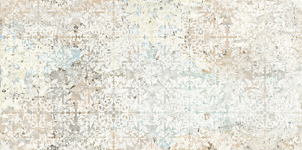 Fliese Ornamente Vintage Teppichoptik beige Carpet Sand natural