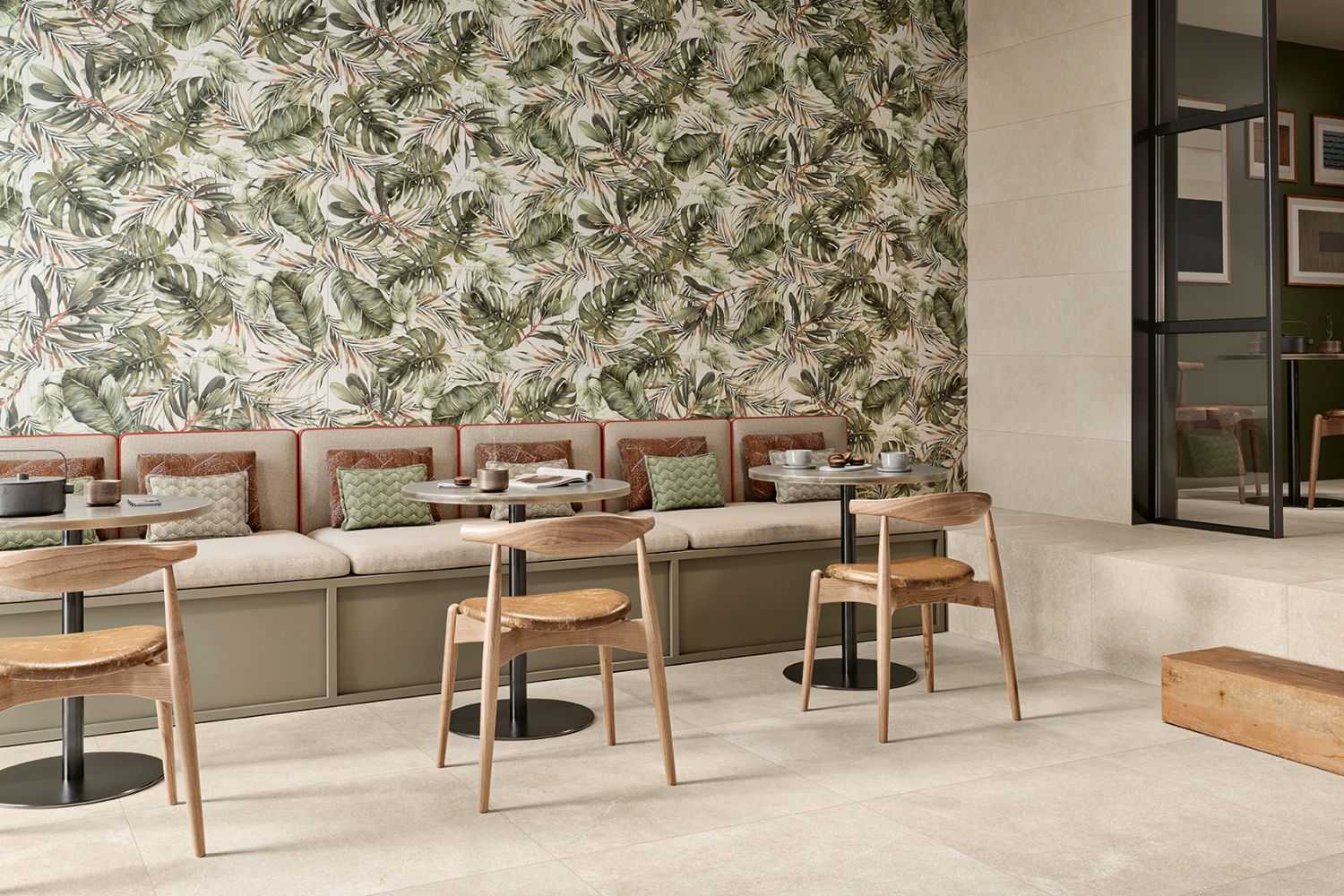 Wandfliese Exotische Pflanzen-Dekor grün Exotic Green