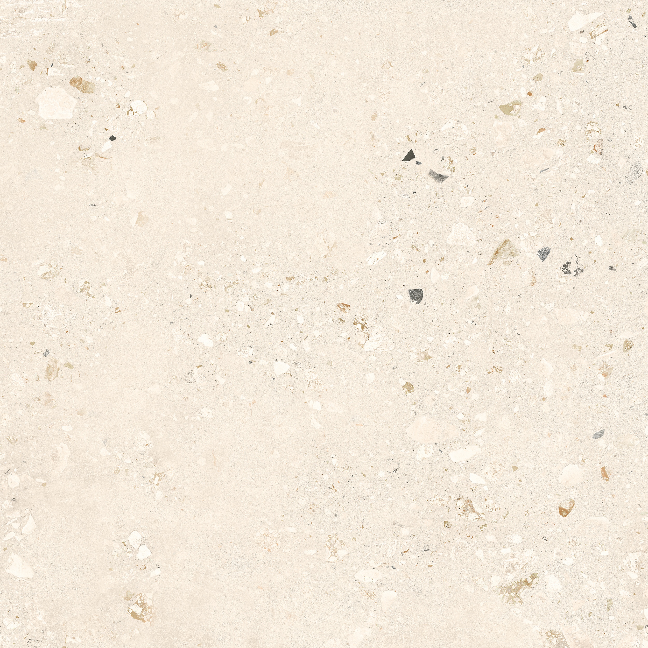 120x120 cm Fliese Terrazzo-Optik Logico Cosmo Light Sant Agostino creme elfenbein