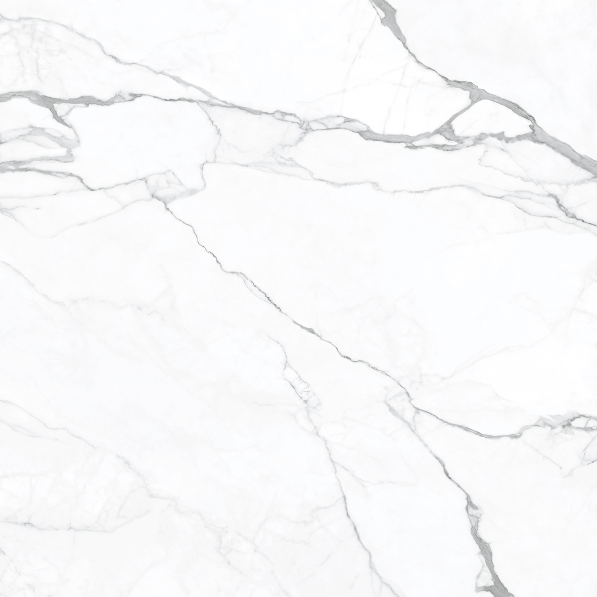 Fliese weiß marmoriert Calacatta-Marmoroptik matt 120x120 cm "Artemisa Blanco" rektifiziert