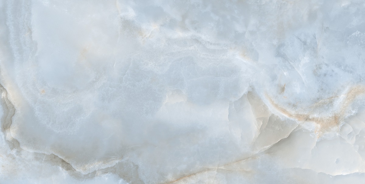 Fliese Achat-Optik grau-blau marmoriert glänzend poliert kalibriert Onix Pearl