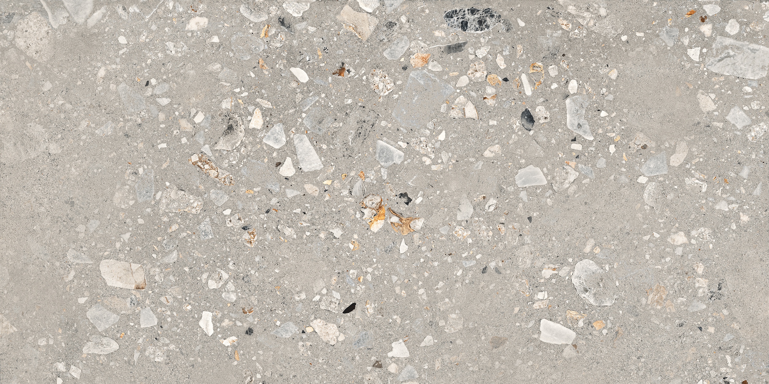 60x120 cm Fliese Terrazzo-Optik Logico Cosmo Cement Sant Agostino grau-braun