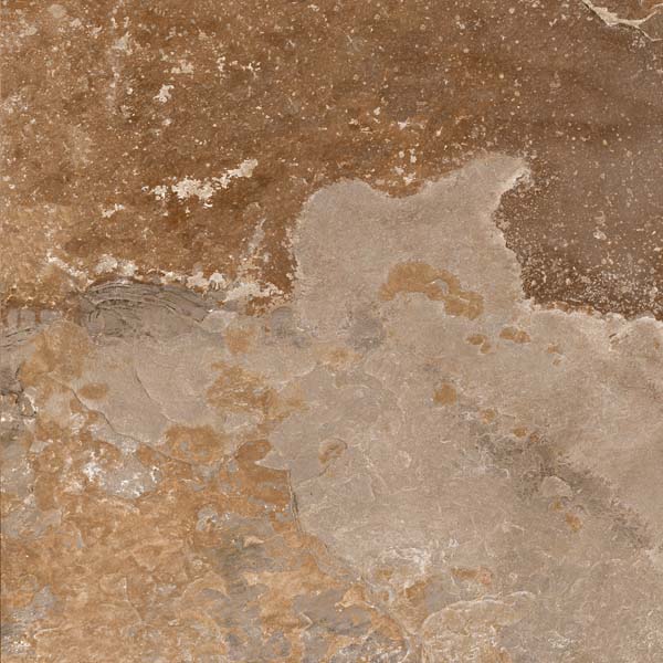 Fliese Steinoptik rustikal orange rot "Bor Oxido" rektifiziert