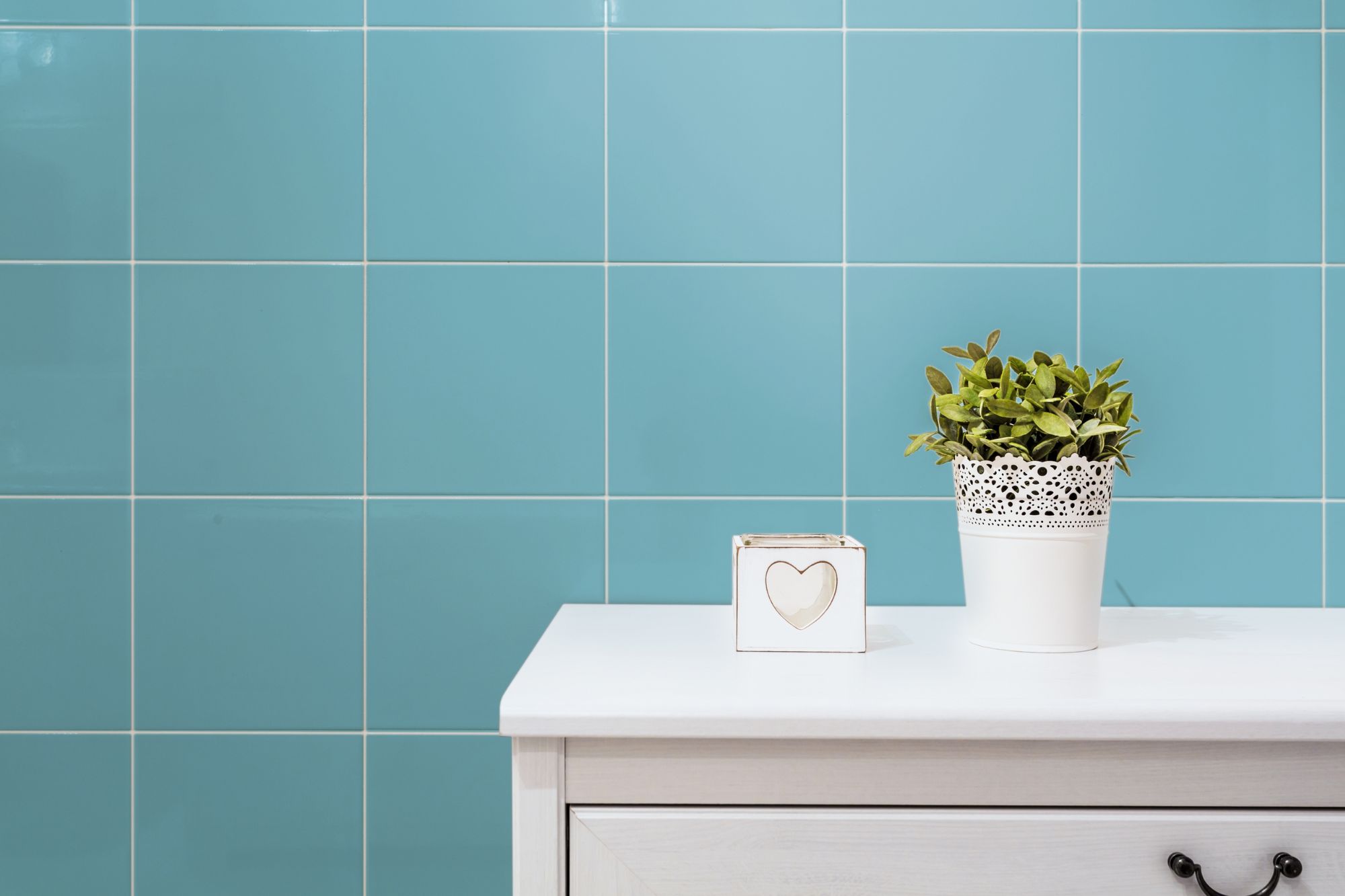 Wandfliese türkis glänzend Unicolor Azul Turquesa Brillo