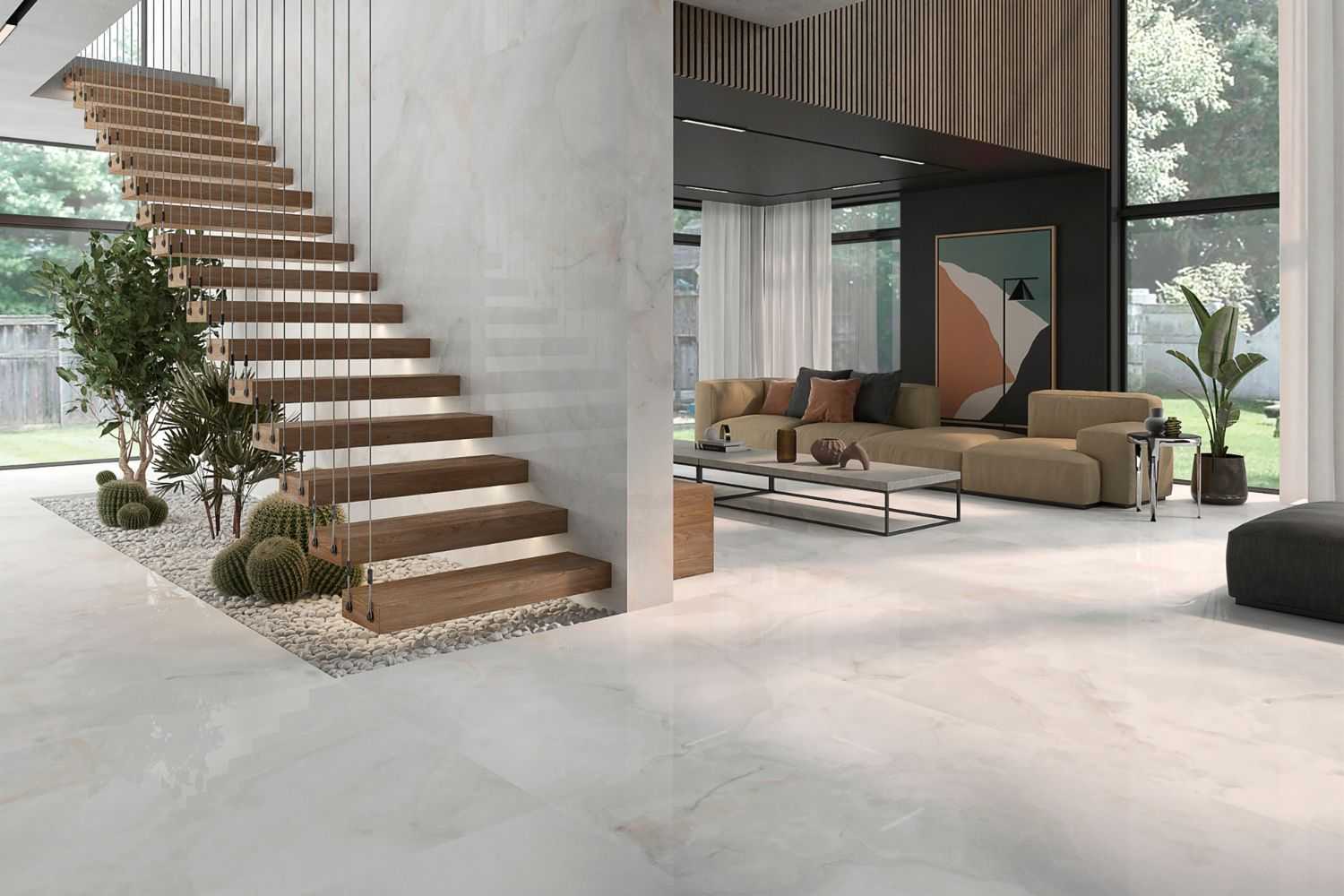 Fliese Achat-Optik weiß marmoriert glänzend Onix White