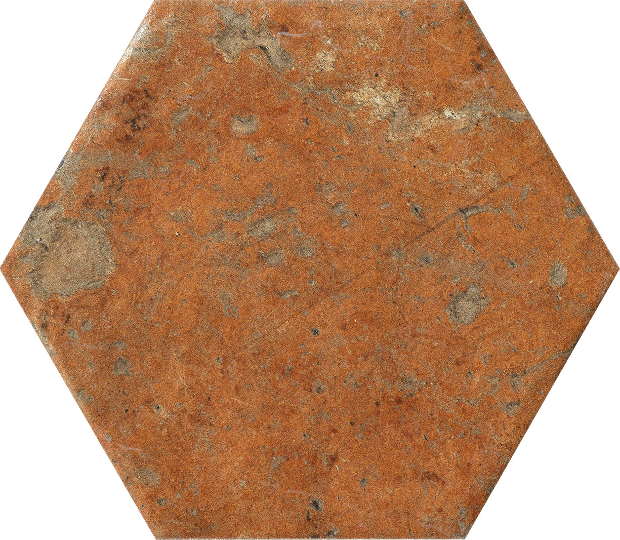 Hexagon Fliese Terracotta-Steinoptik 15,8x18,3 cm "Cotto del Campiano Dorato" CIR (Farbmischung nach Zufall)