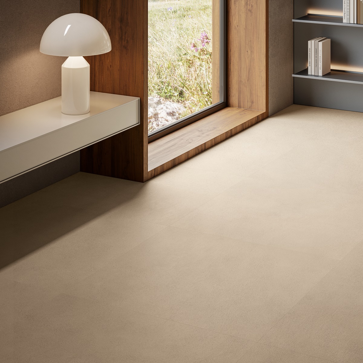 Fliese Betonoptik beige matt kalibriert Sable Beige Sant Agostino