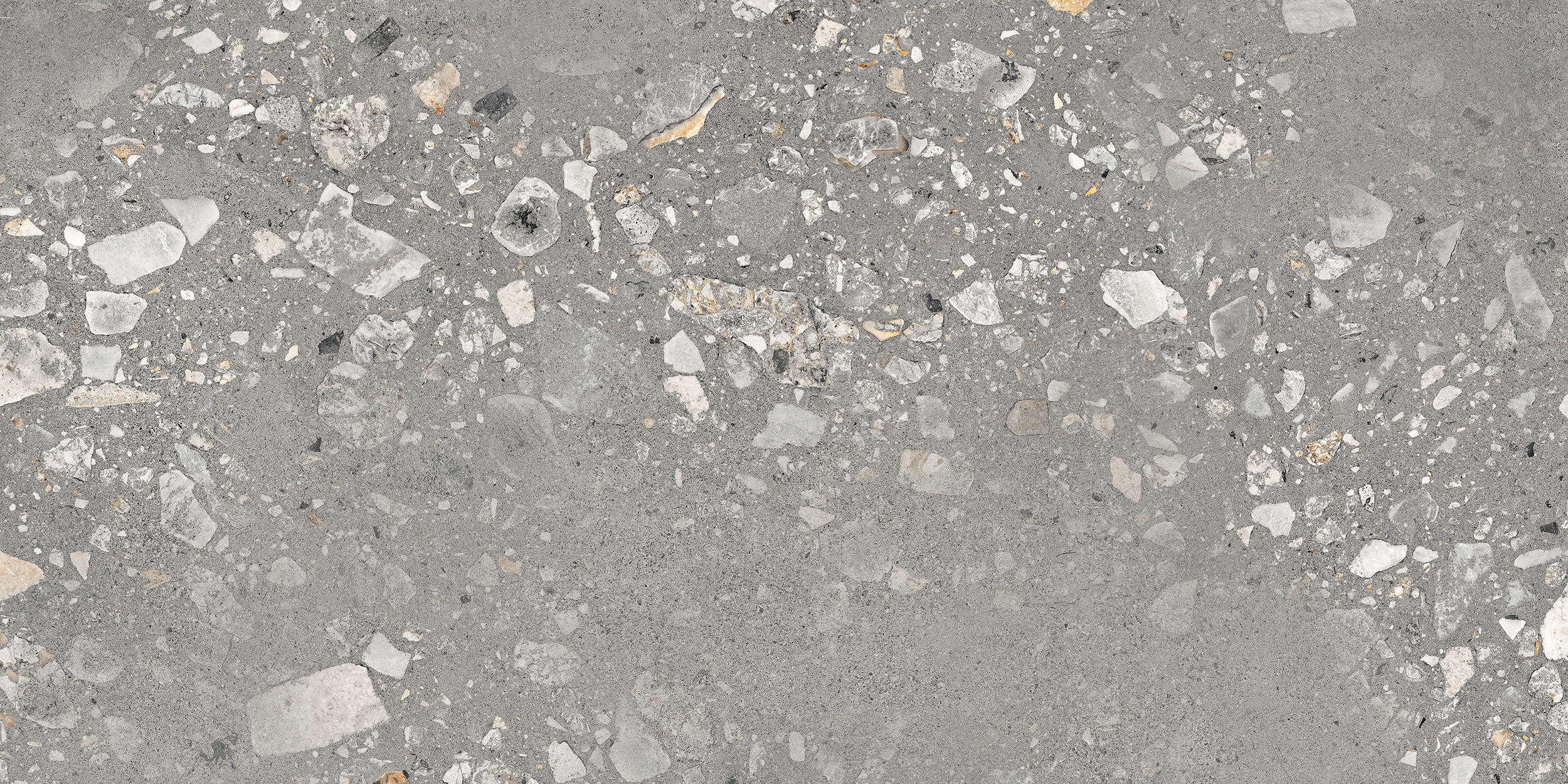 60x120 cm Fliese Terrazzo-Optik Logico Cosmo Grey Sant Agostino grau