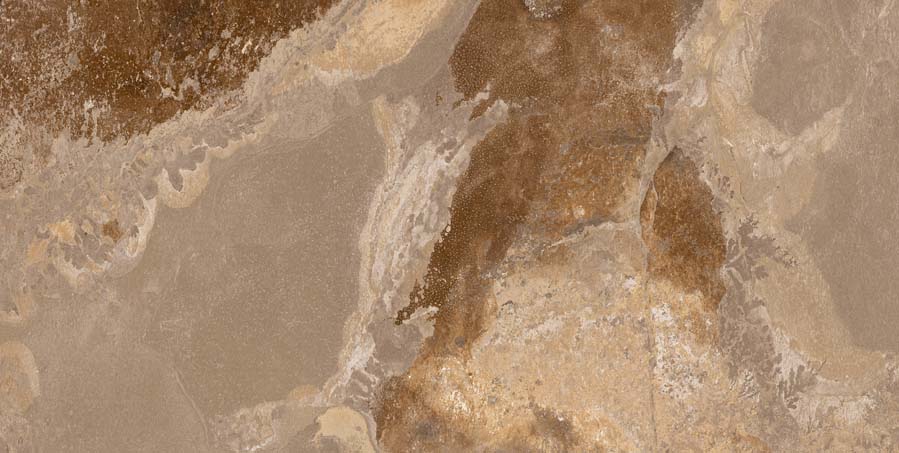 Fliese Steinoptik rustikal orange rot "Bor Oxido" rektifiziert