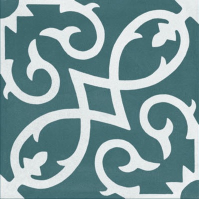 Fliese Patchwork Dekor Zementoptik blau Contrasti Ottanio Decoro Mix Ragno by Marazzi