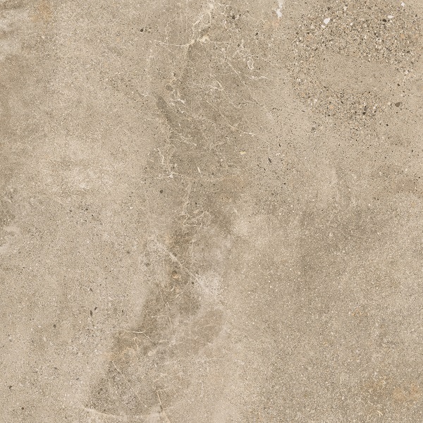 Fliese Steinoptik beige 80x80cm "Dome Nut"