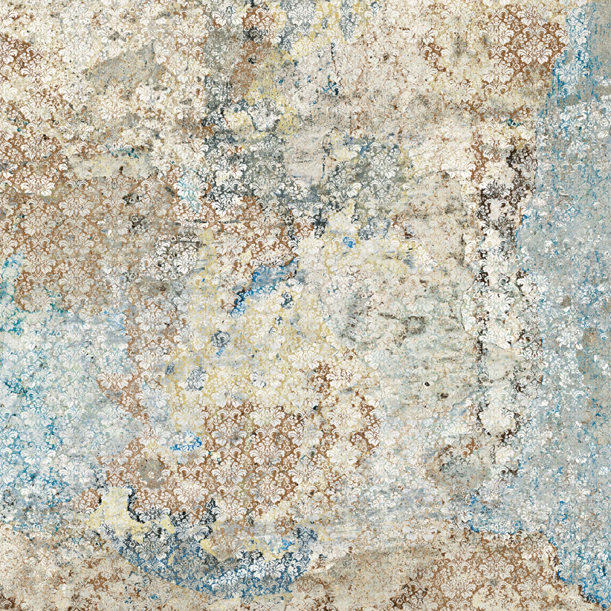 Retro Fliese Vintage Teppichoptik 59x59 cm „Carpet Vestige natural“ Dekorfliese Feinsteinzeug