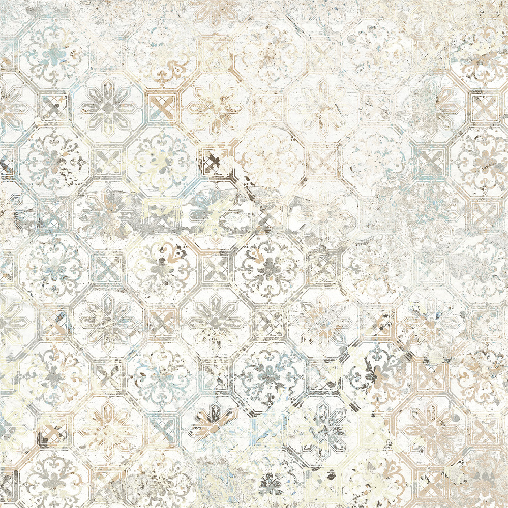 Fliese Ornamente Vintage Teppichoptik beige Carpet Sand natural