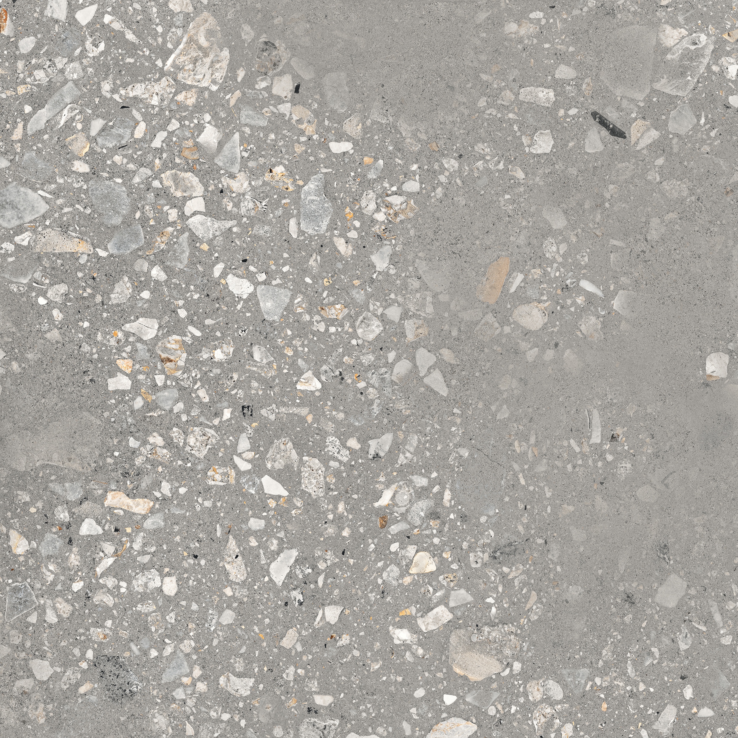 90x90 cm Fliese Terrazzo-Optik Logico Cosmo Grey Sant Agostino grau