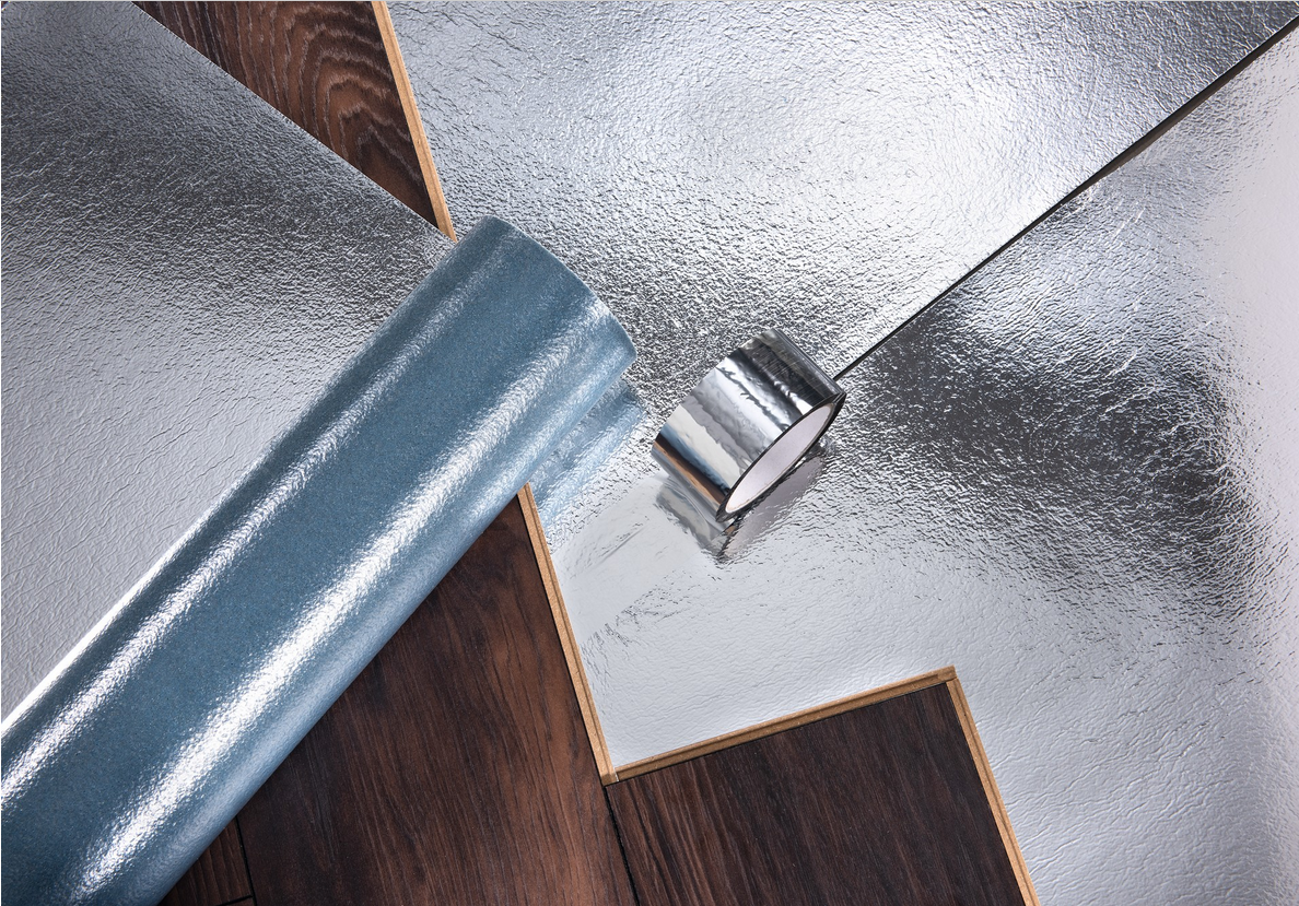 Trittschalldämmung für Laminat add2 PUR 2.0 mit Dampfsperre (für Fußbodenheizung)