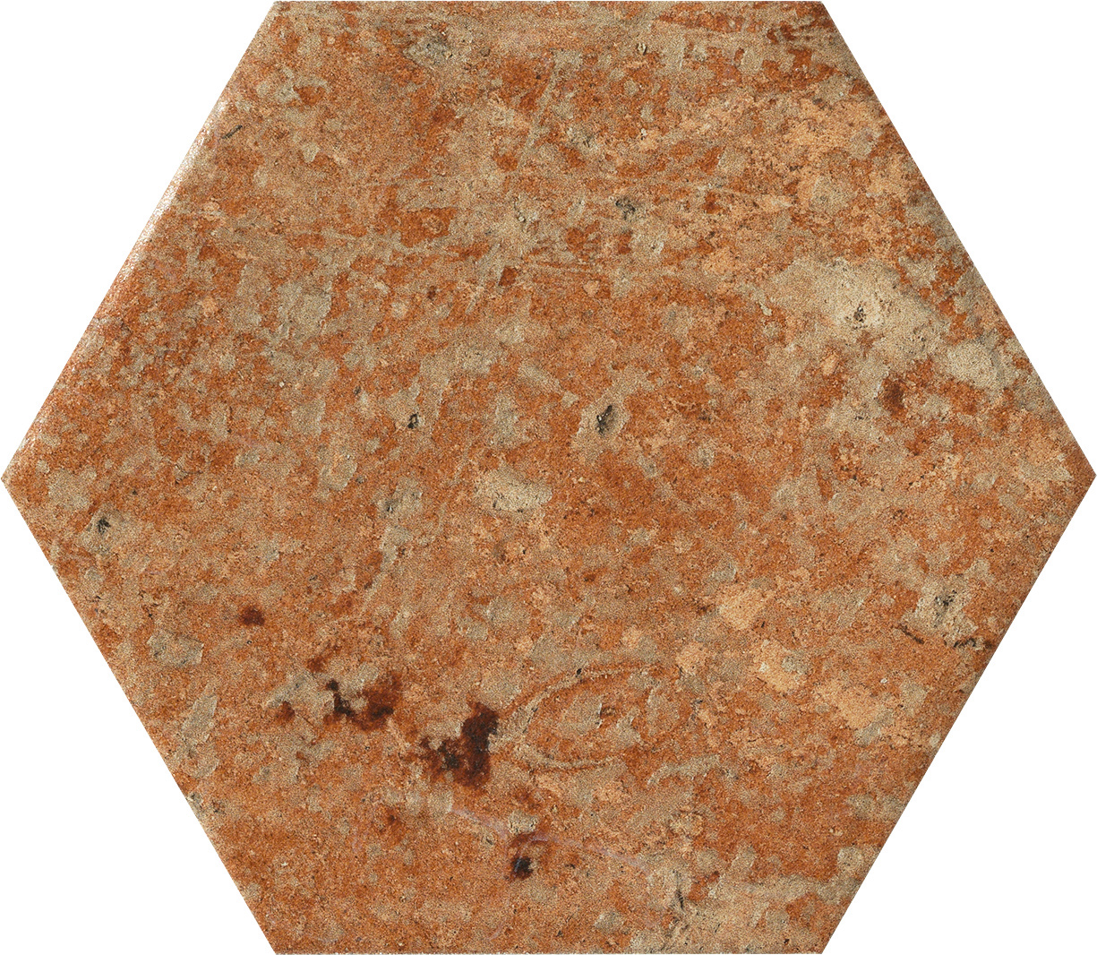 Hexagon Fliese Terracotta-Steinoptik 15,8x18,3 cm "Cotto del Campiano Dorato" CIR (Farbmischung nach Zufall)