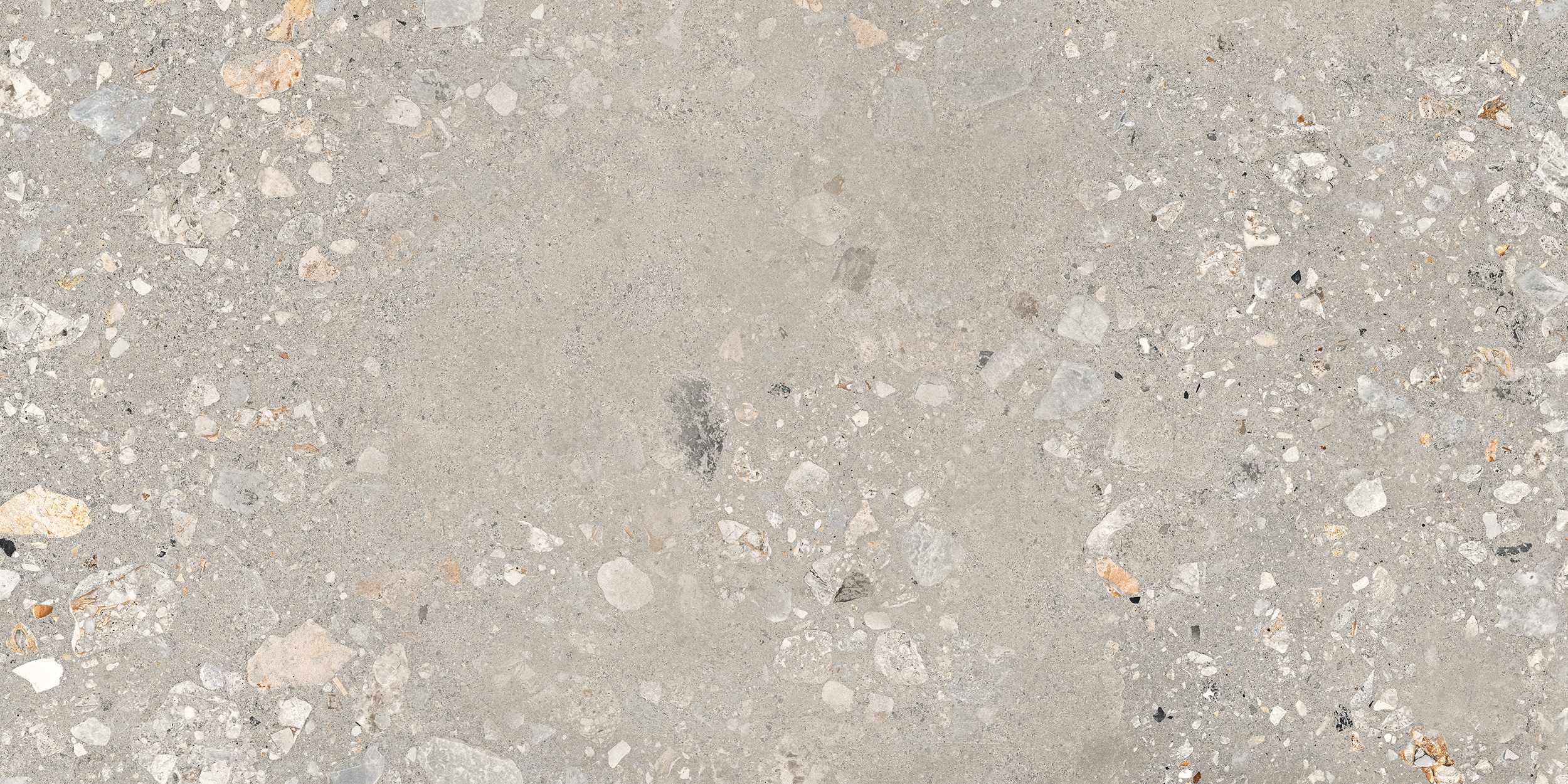 60x120 cm Fliese Terrazzo-Optik Logico Cosmo Cement Sant Agostino grau-braun