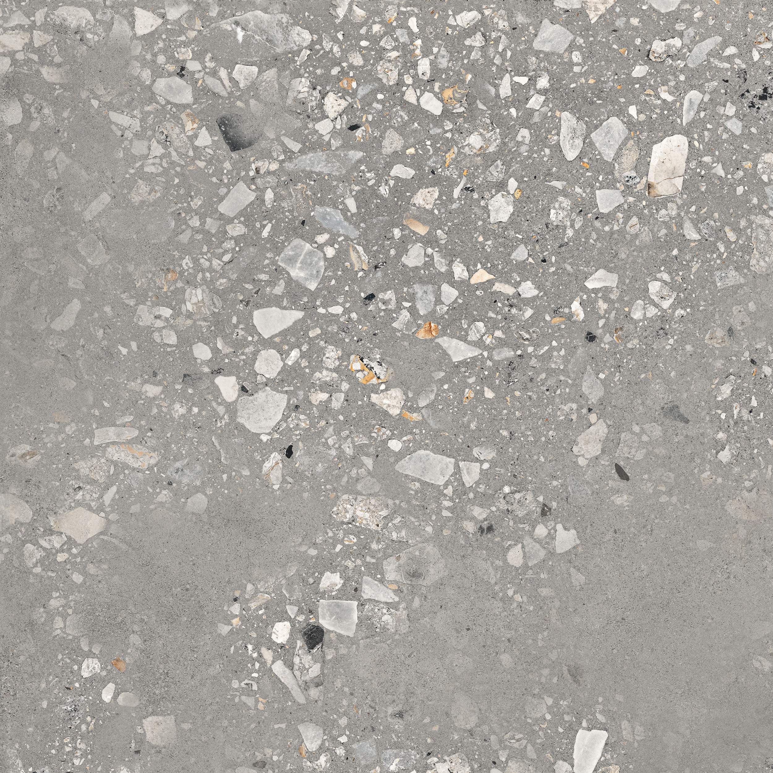 90x90 cm Fliese Terrazzo-Optik Logico Cosmo Grey Sant Agostino grau