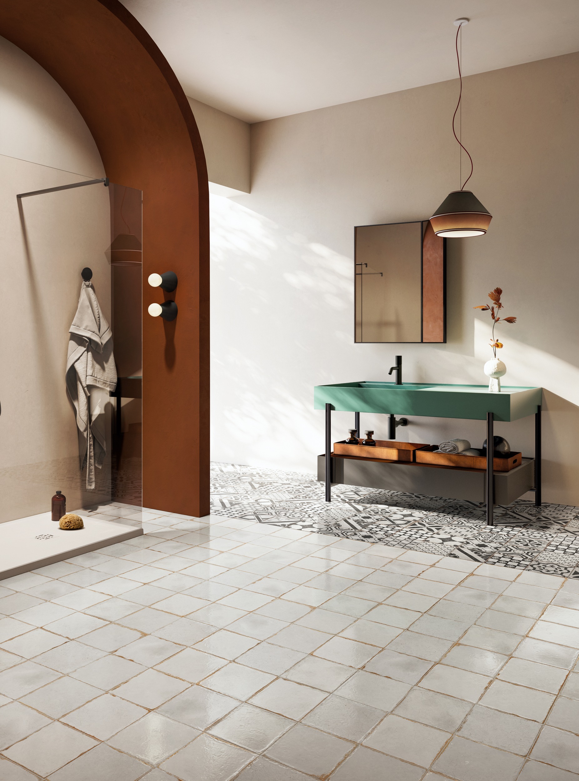 Fliese Antico Bianco Cotto Del Campiano Vintage Retro off-white altweiß