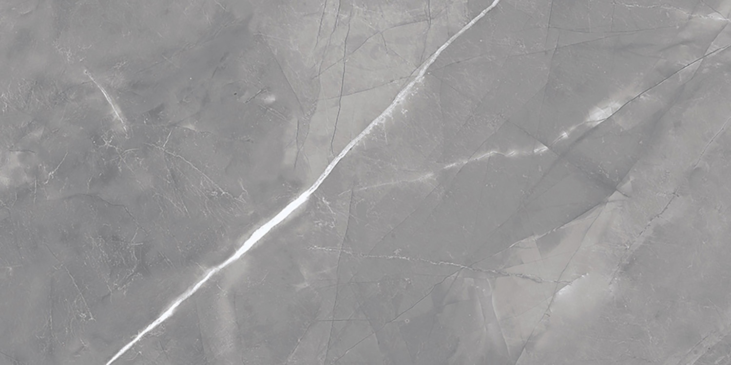 Fliese Steinoptik grau poliert "Magda Gris" Feinsteinzeug rektifiziert