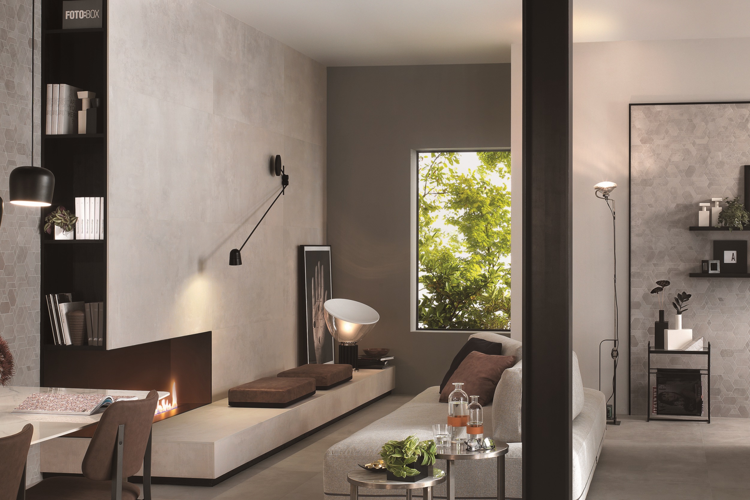 Fliese Zementoptik Boost White Atlas Concorde Betonoptik Bodenfliese Wandfliese weiß