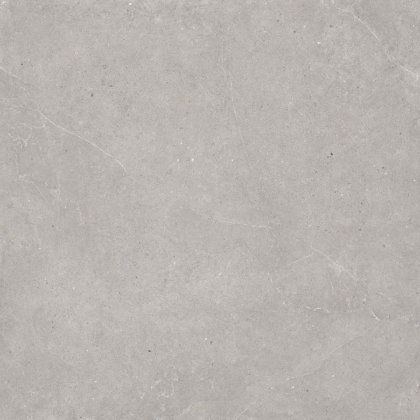 Fliese Kalkstein-Optik grau matt "Serenna Grey" Feinsteinzeug rektifiziert