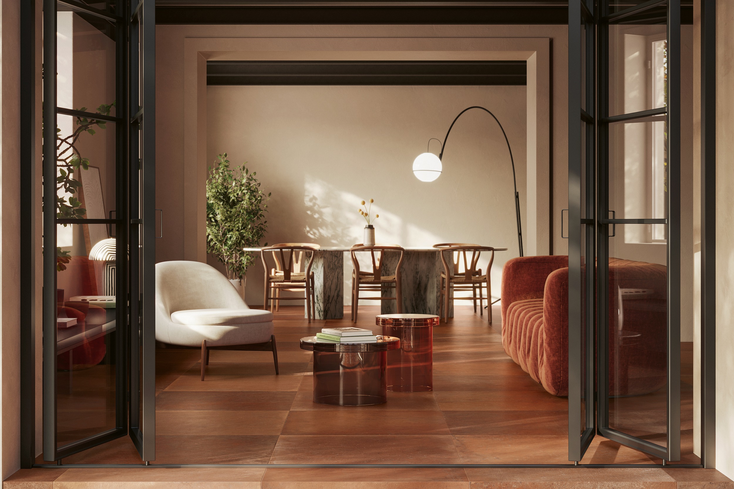 Bodenfliese Terracotta-Optik Italica Terra Bruciata rotbraun rot Cotto