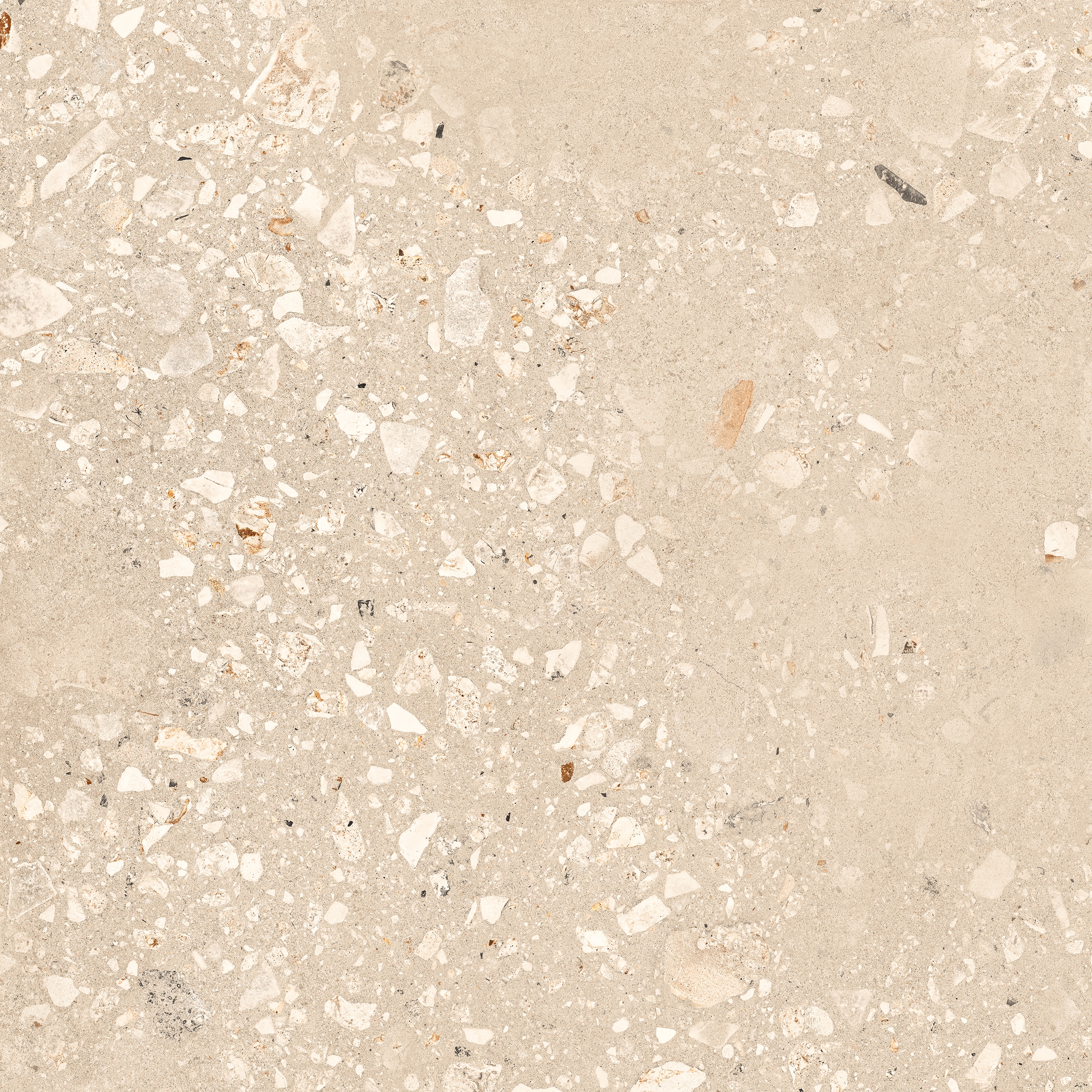 90x90 cm Fliese Terrazzo-Optik Logico Cosmo Sand Sant Agostino beige