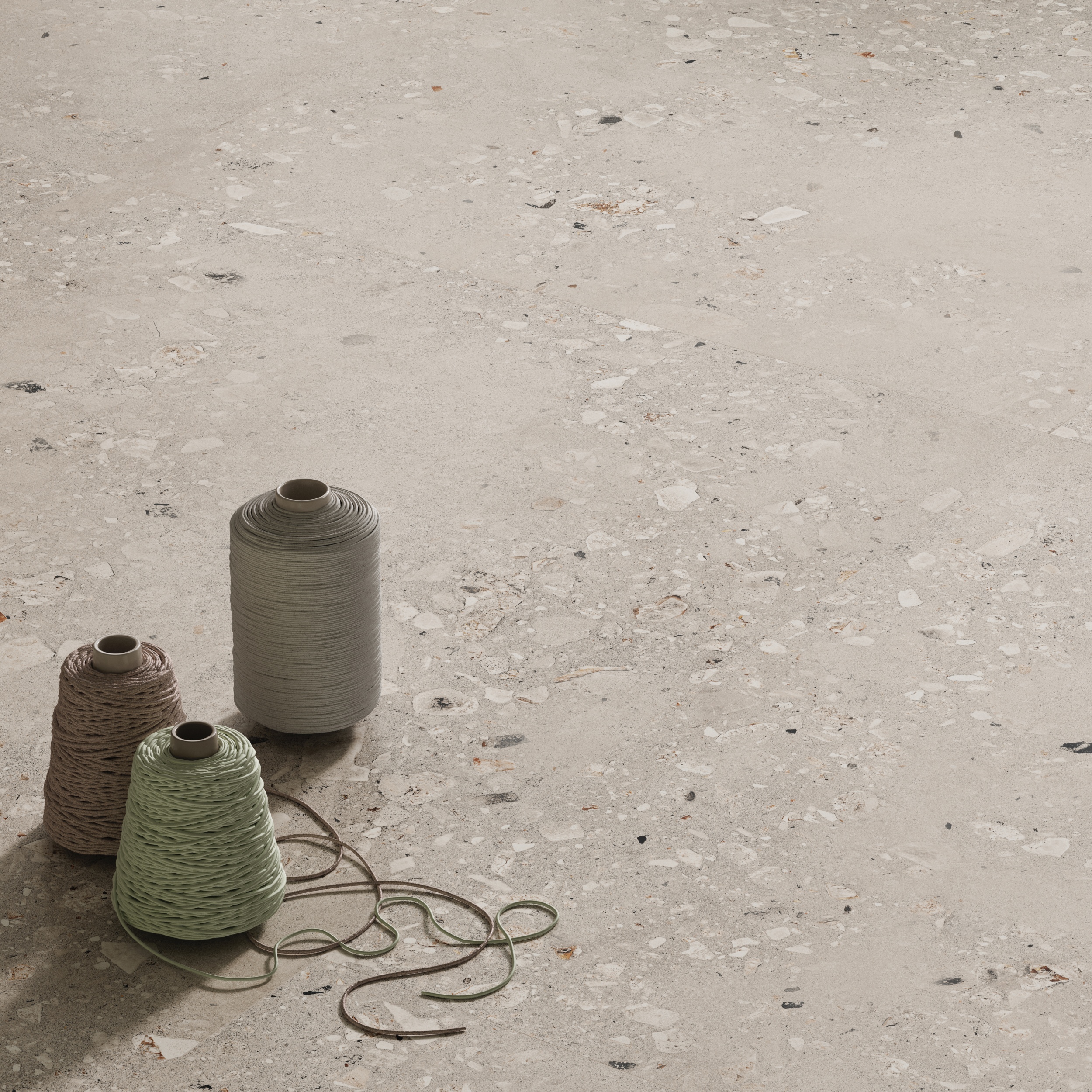 Fliese Terrazzo-Optik Logico Cosmo Pearl Sant Agostino hellgrau