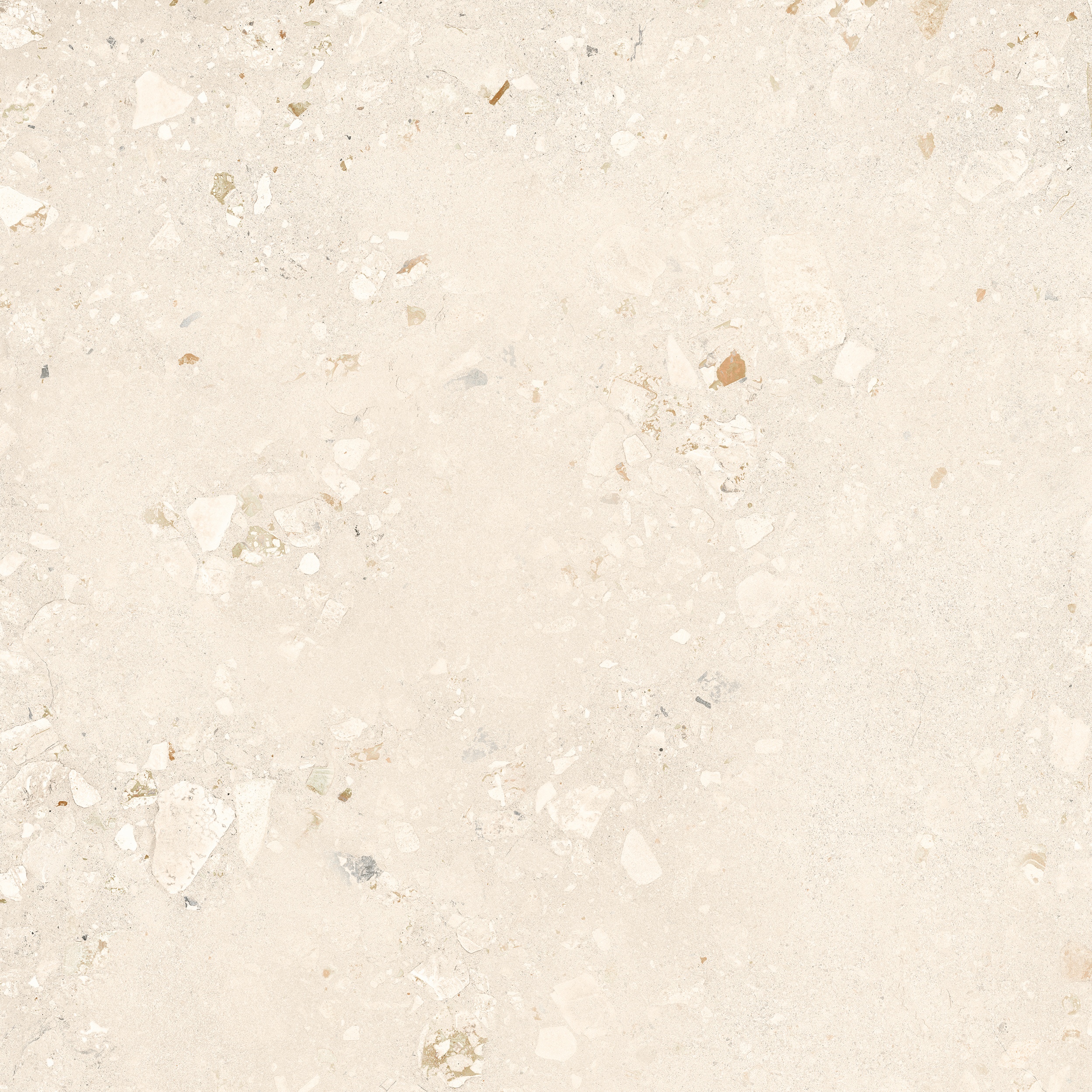 90x90 cm Fliese Terrazzo-Optik Logico Cosmo Light Sant Agostino creme elfenbein