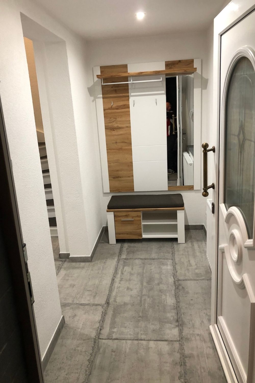 Fliese Sichtbeton Betonoptik Großformat grau hellgrau Form Grey Sant Agostino