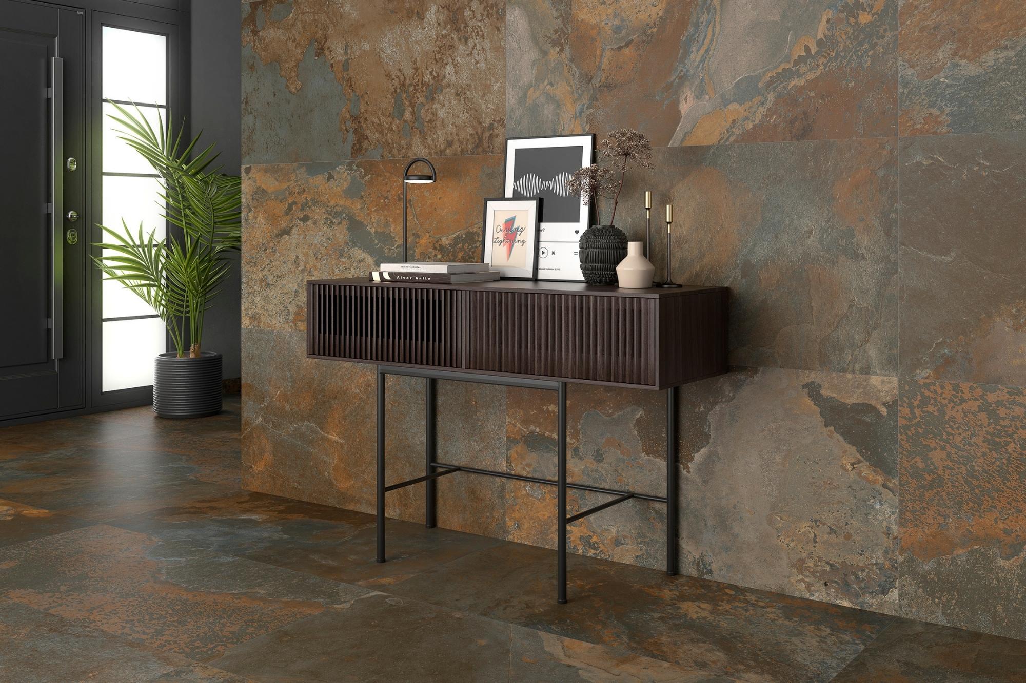 Fliese Steinoptik rustikal rot braun kalibriert Bor Musgo