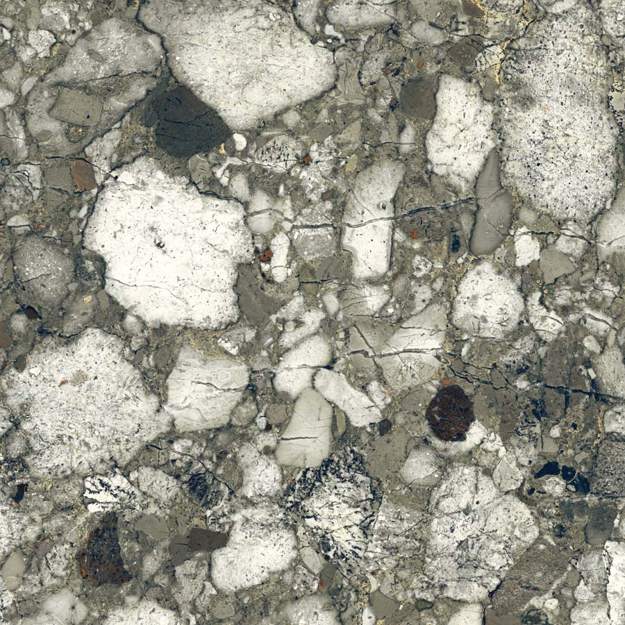 Fliese Terrazzo-Steinoptik grün matt 60x60 cm "Veni Emerald" rektifiziert