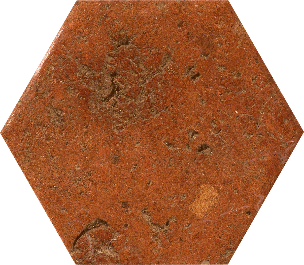 Hexagon Fliese Terracotta-Optik 15,8x18,3 cm "Cotto del Campiano Rosso Siena" CIR (Farbmischung nach Zufall)